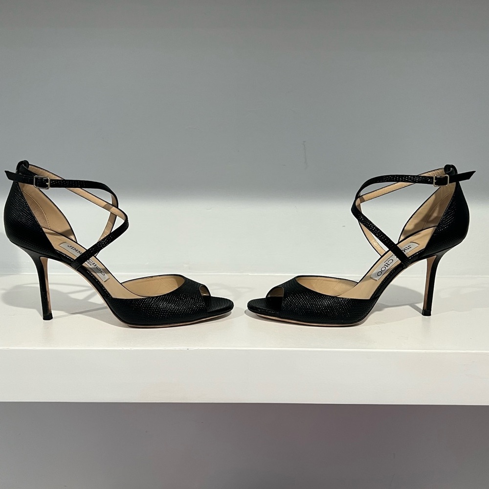 JIMMY CHOO EMSY Leather Heel